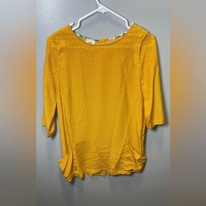 Attic and Barn Women's Mustard‎ Yellow Mini Dress Tunic Size Small